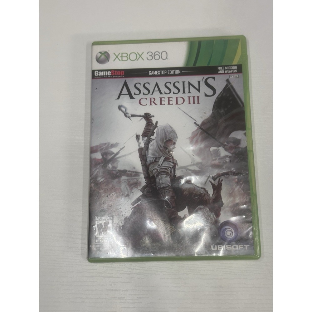 Assassin's Creed 3 Xbox 360 CIB Complete Tested Ubisoft